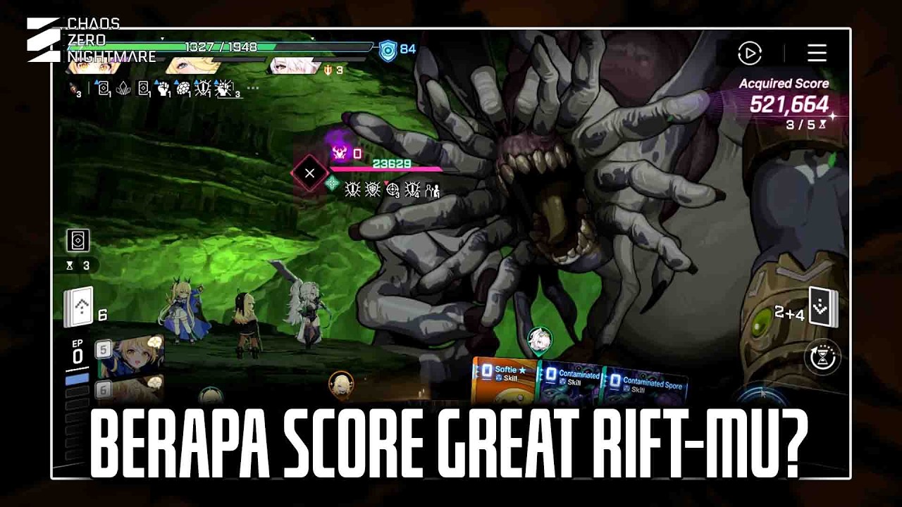 Berapa Score Great Rift-mu? Saya Segini Aja Deh! Capek! [ Chaos Zero Nightmare ]