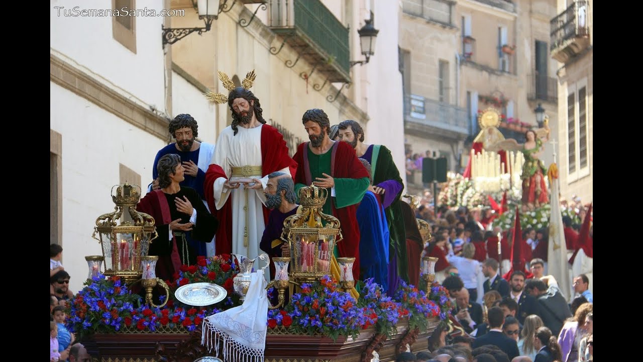 Jueves Santo. Procesión de la Sagrada Cena en Cáceres