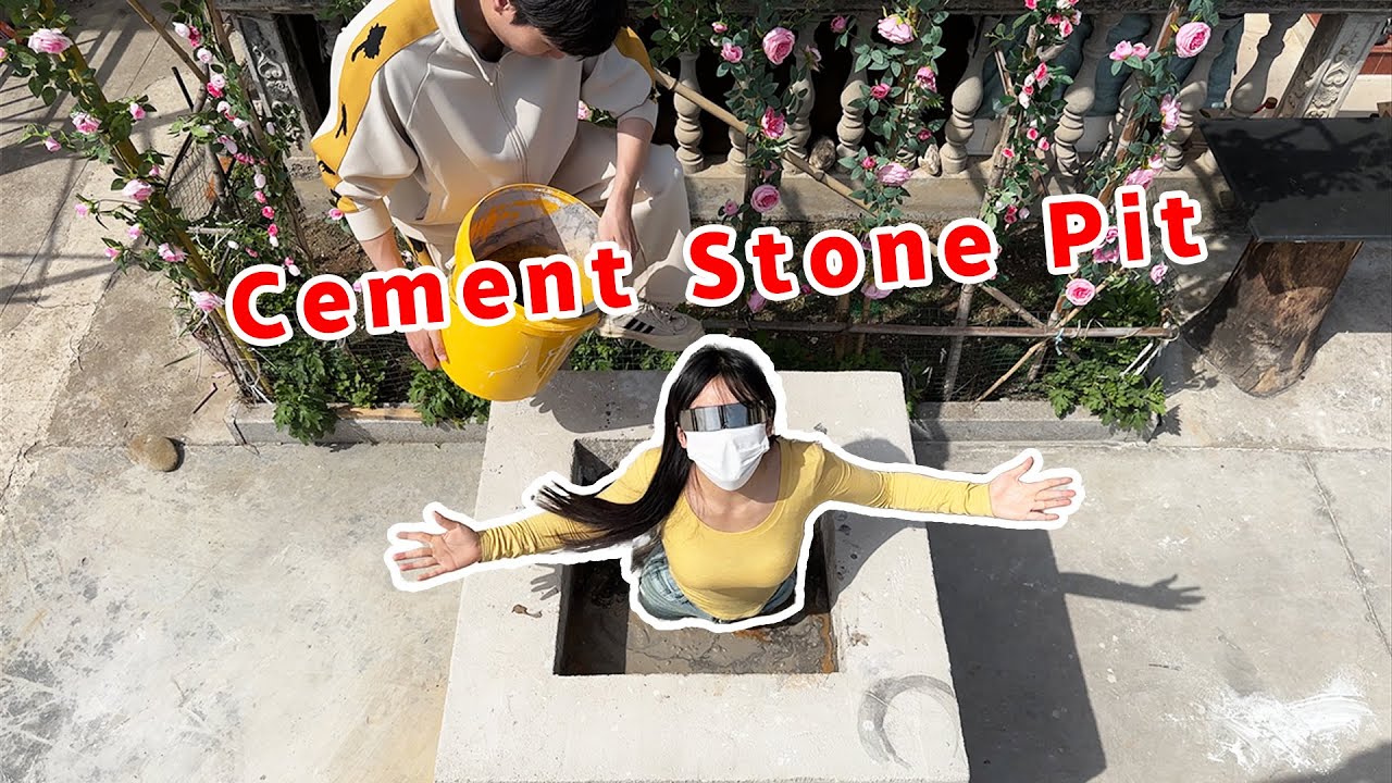The challenge is to survive in a cement pit for 24 hours — how do you get out?