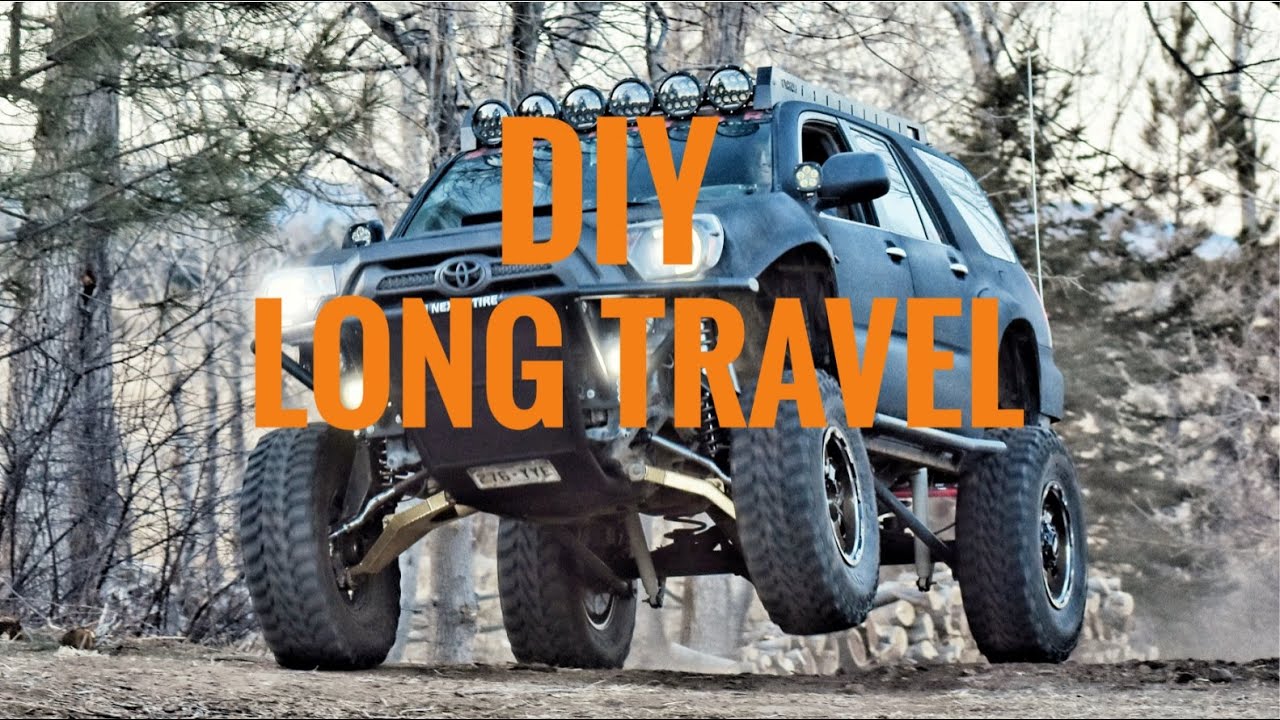 Widest Long Travel Ever on a 4Runner!! Homemade 4WD Race Kit