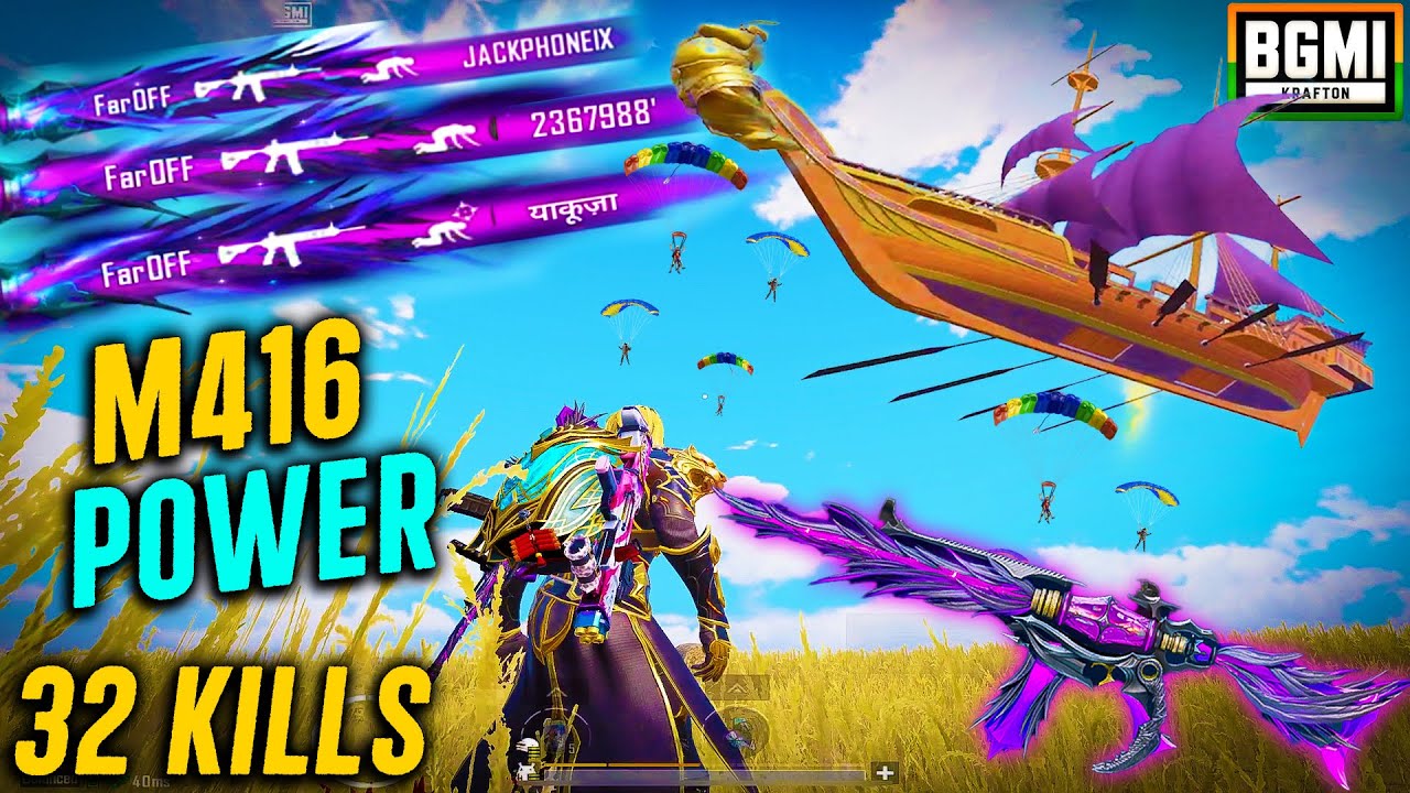 STOP USING M4 GLACIER | M4 GLACIER KA BAAP IN SOLO VS SQUAD | 6000 DAMAGE 32 KILLS | Faroff