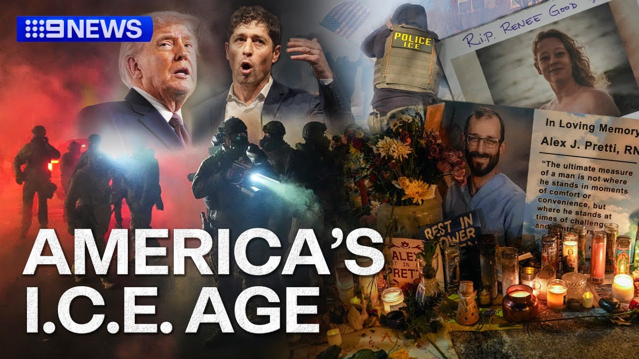 America&rsquo;s ICE Age: deadly raids and civil unrest across the US | 9 News Australia