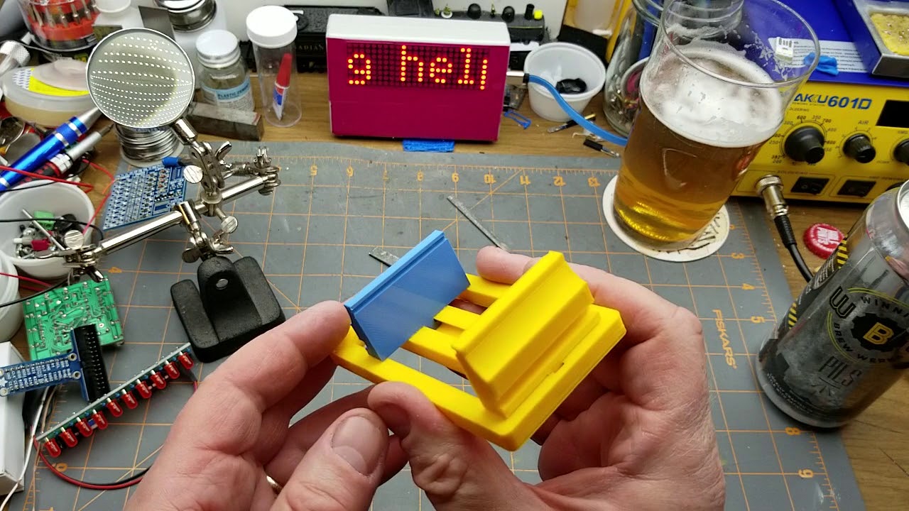 Checking out a new soldering board holder