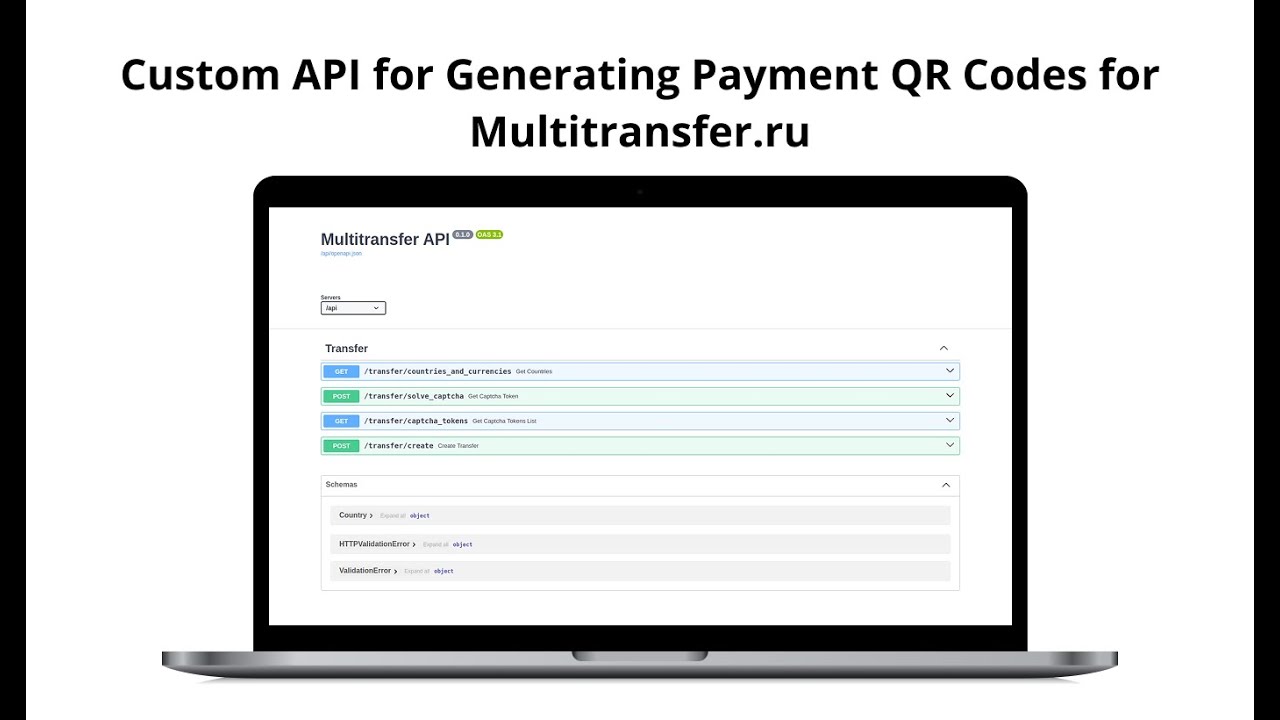 Custom API for Generating Payment QR Codes for Multitransfer.ru