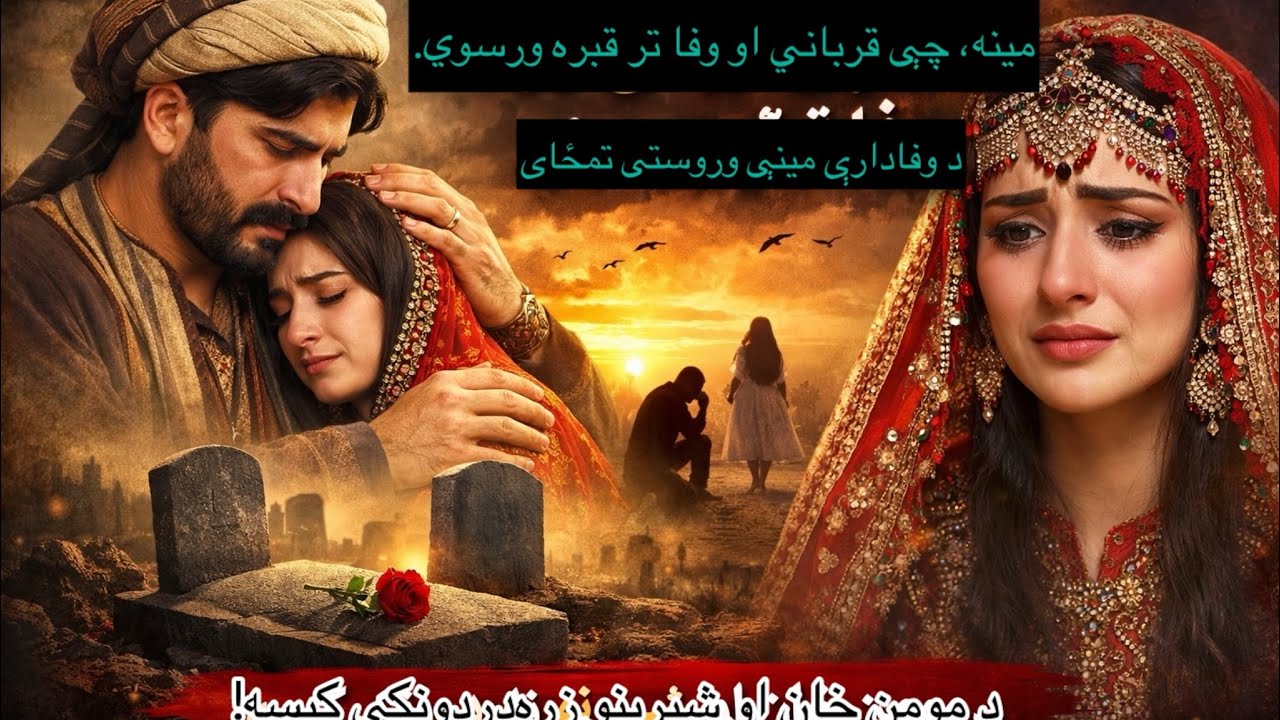 مینه، چې قرباني او وفا تر قبره ورسوي — د مومن خان او شیرینو زړه‌دردونکې کیسه! 💔🌹