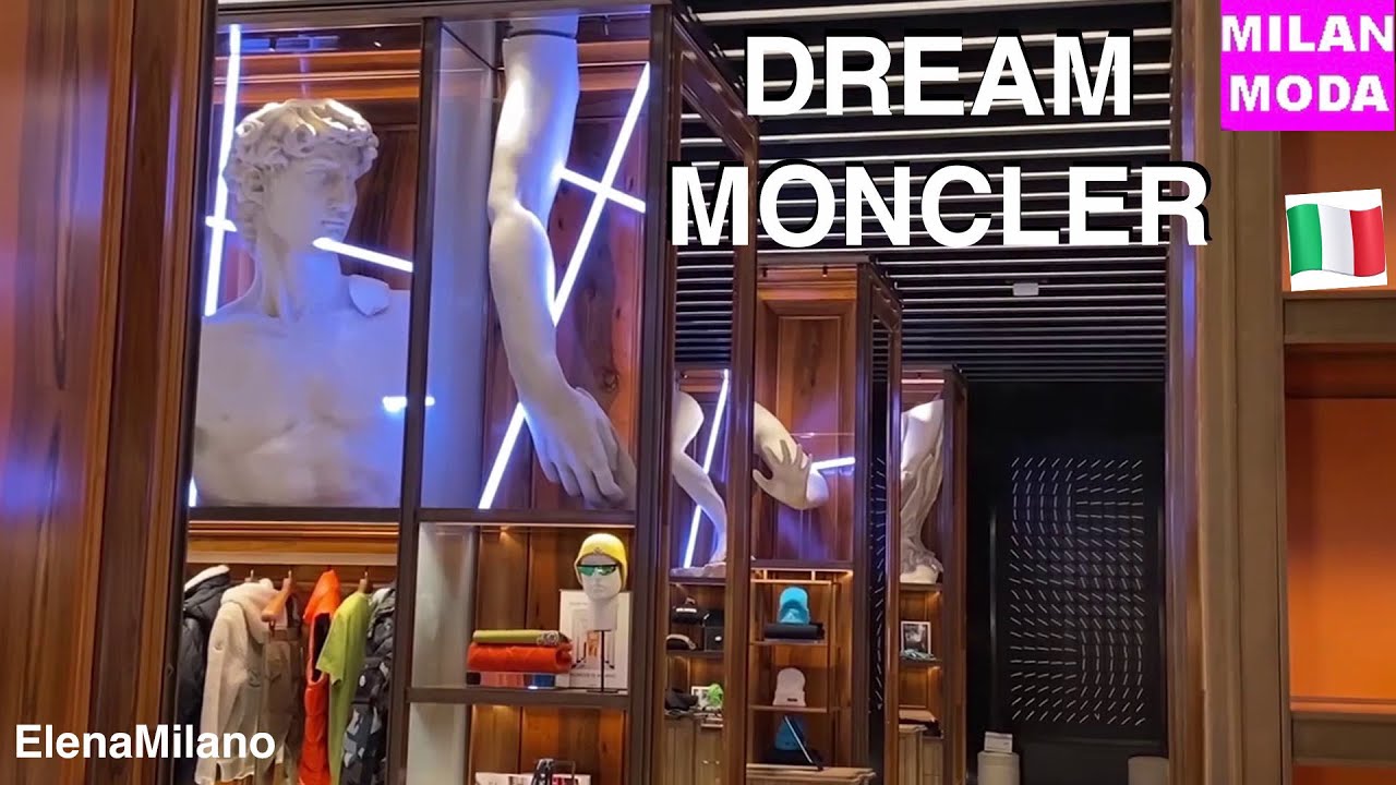 Shop Moncler - one of the most beautiful shops in the world 🇮🇹 #italy #milan #moda