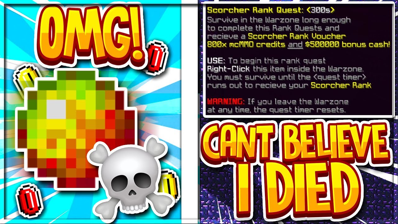 GETTING KILLED WITH A TOP RANK QUEST?!? *HUGE RAGE* + HUGE CONFLIPS | CosmicPvP #3