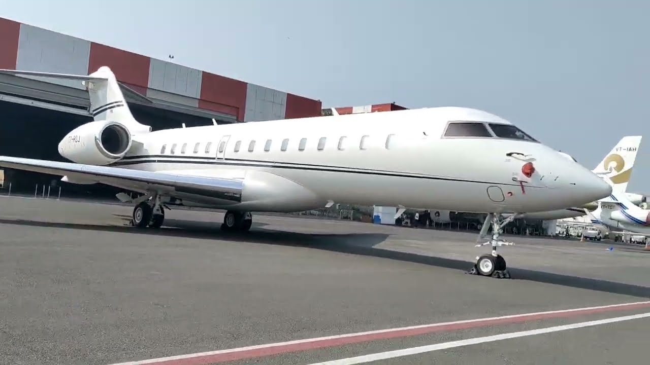 Private Jet Plane of Indian Businessman at Mumbai Airport ✈️✈️✈️