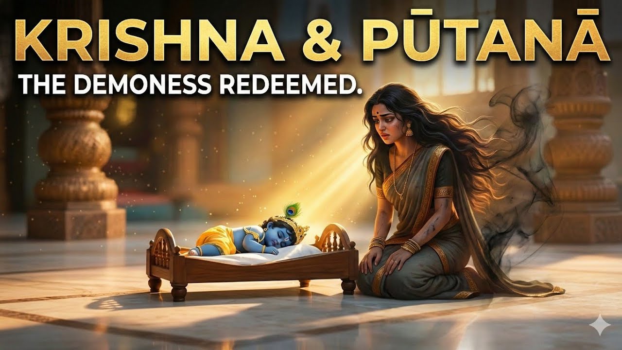 Krishna & Pūtanā: The Untold Miracle of Redemption 🔱✨ | Hindu Mythology Epic
