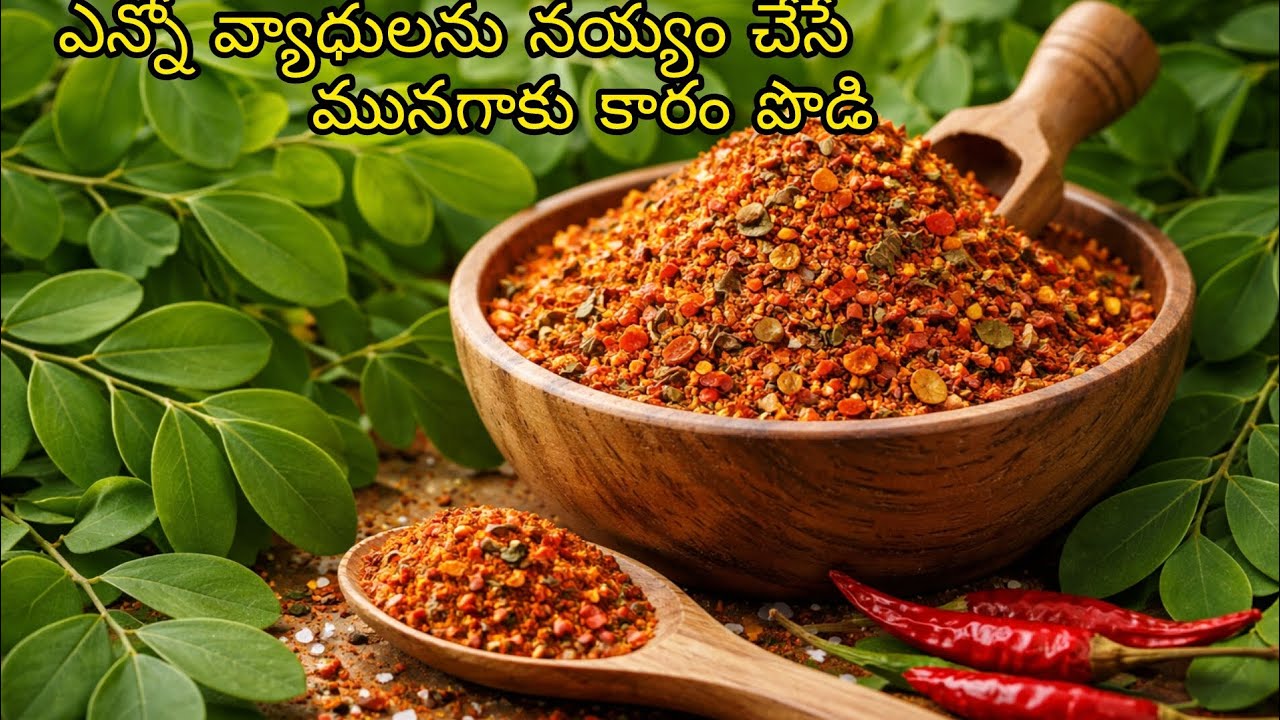 వందల వ్యాధులను దూరం చేసే కమ్మని మునగాకు కారం పొడి#friends#cooking#recipe#viral