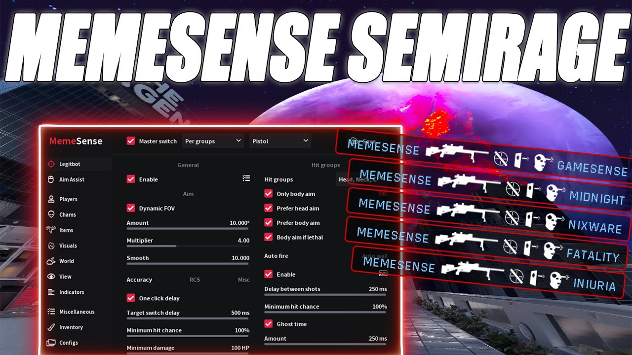 cs2 mm semirage hvh | memesense.gg #1