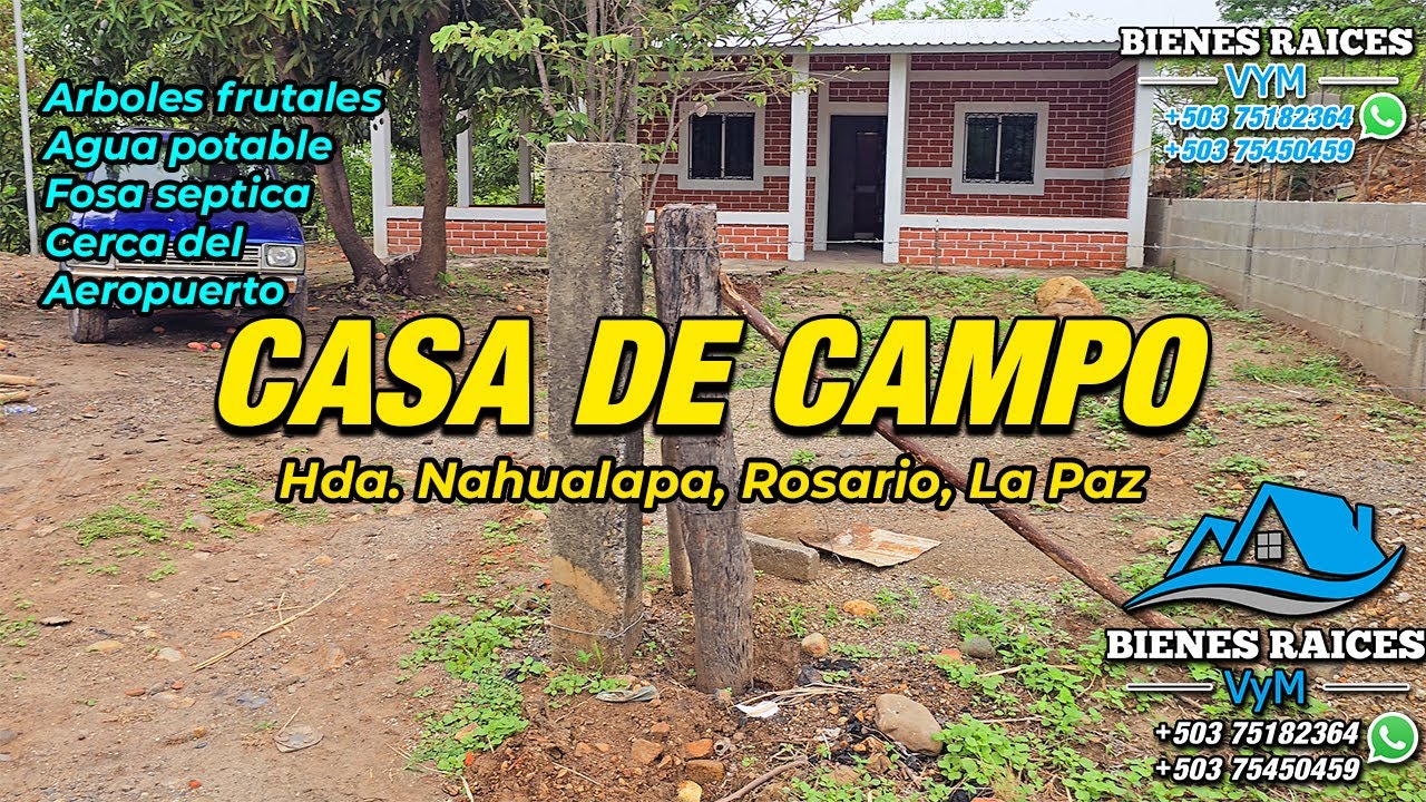 #81 ⛔️ NO DISPONIBLE CASA EN LA PAZ, HDA NAHUALAPA. CASA DE CAMPO CERCA DEL AEROPUERTO.
