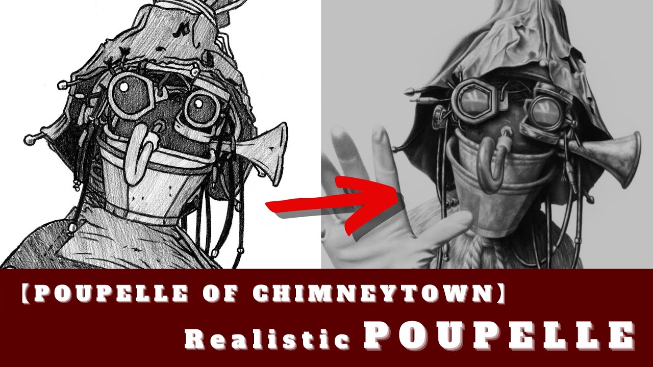 【Poupelle of Chimney Town】How to draw Poupelle｜『映画 えんとつ町のプペル』鉛筆画プペル