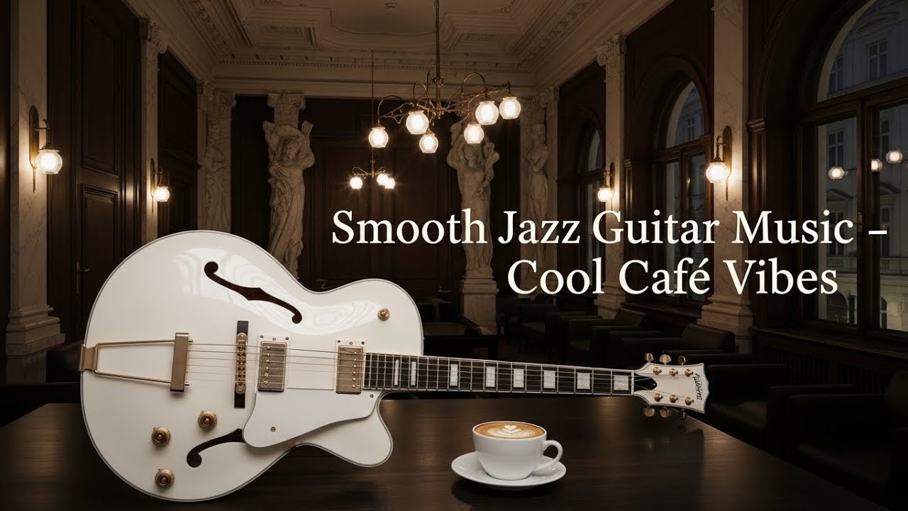 Smooth Jazz Guitar Music 🎸 Warm Cafe Vibes for Relaxation, Focus, Study & Work