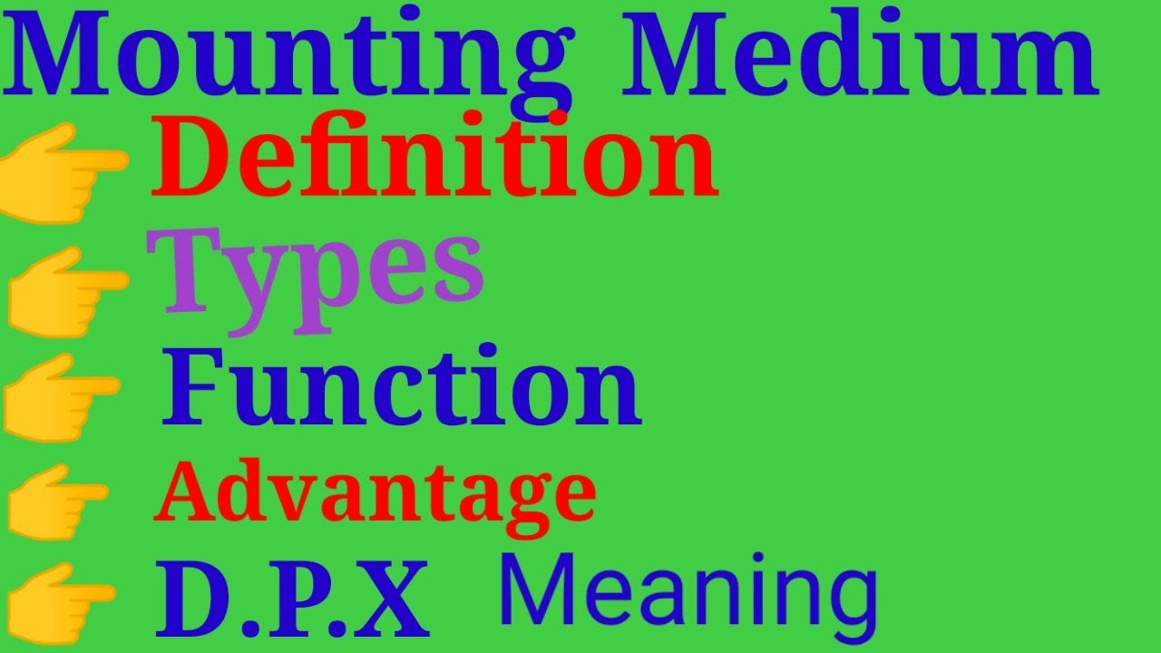Mounting Media in Histopathology_Use of Mounting Media_Different Type of Mounting Media_In Hindi