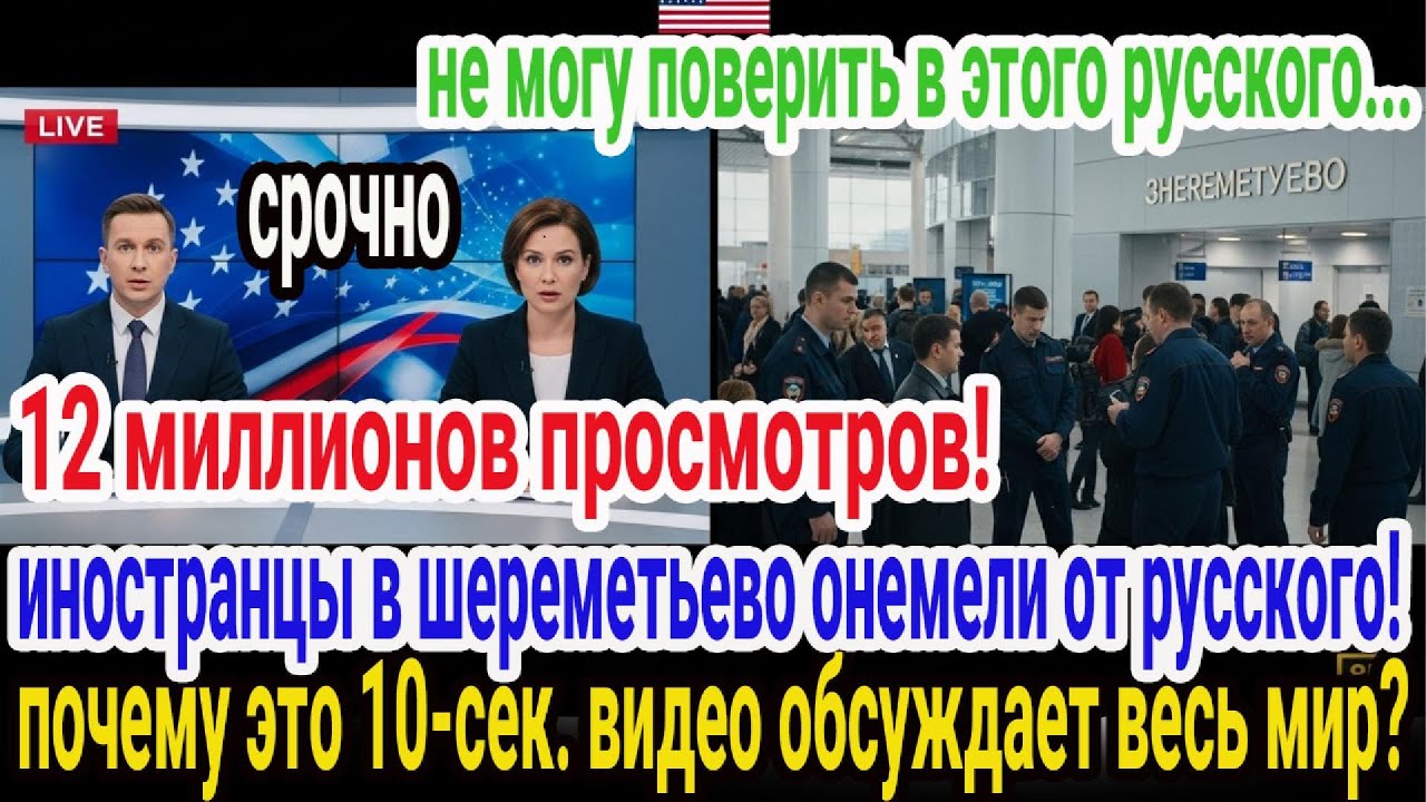 русский в аэропорту шокировал иностранцев!