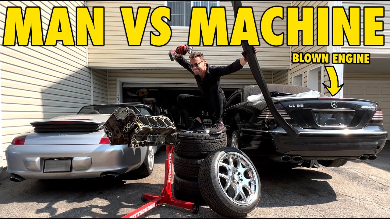 Rebuilding a 2003 Mercedes CL55 AMG with a BLOWN ENGINE! | PART 1