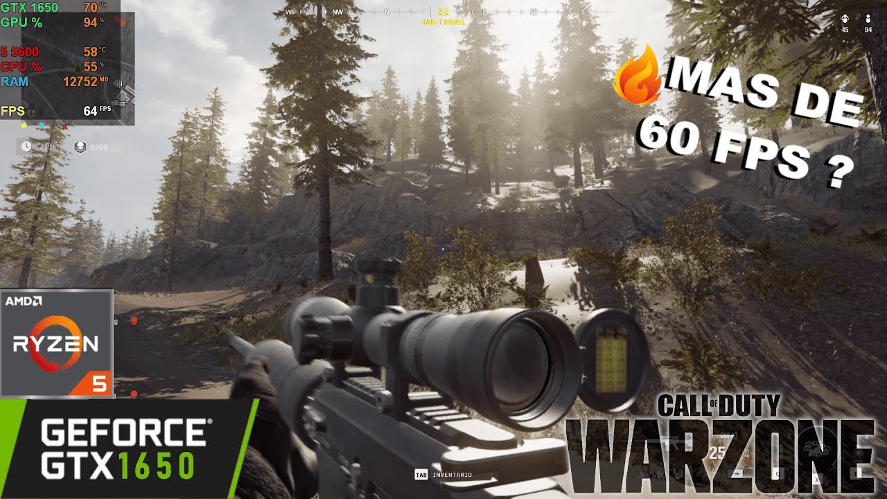 ¿PUEDE la GTX 1650 + RYZEN 5 5600 con CALL OF DUTY WARZONE en 1080p? 🔥
