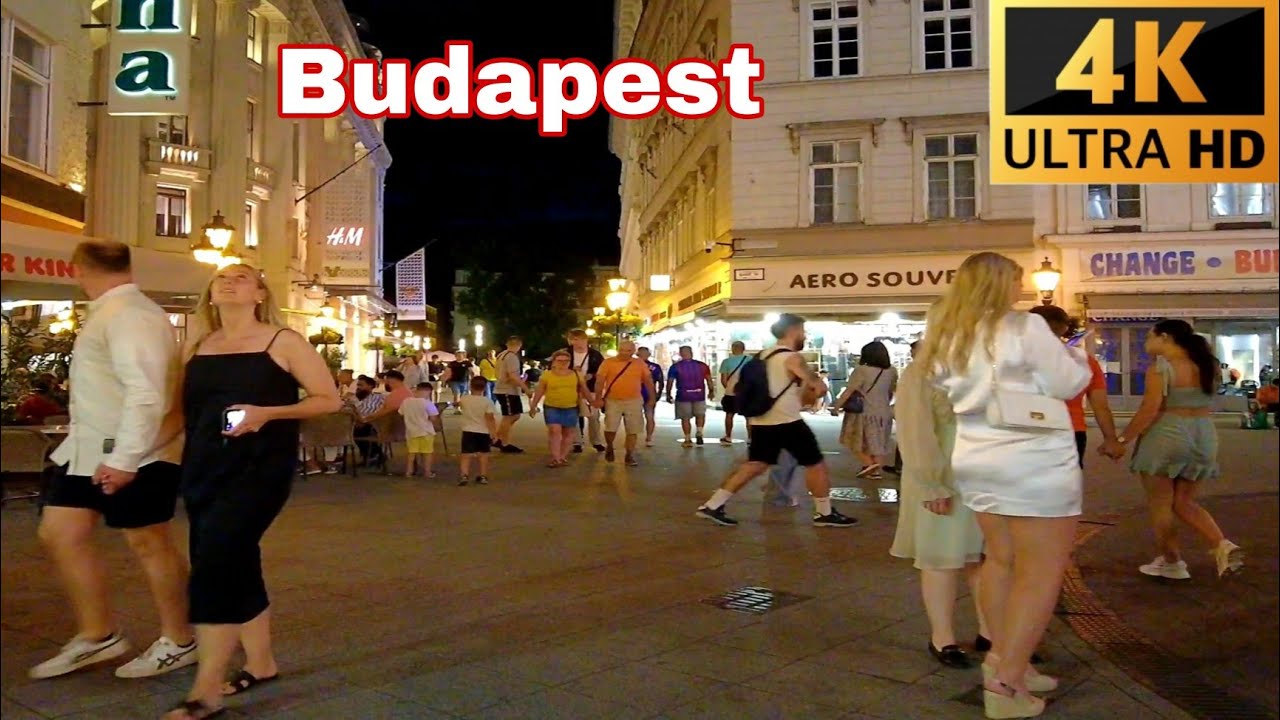 Night Walk in Budapest Hungary 2022 [Ultra HD 4K] Hungary in 4K