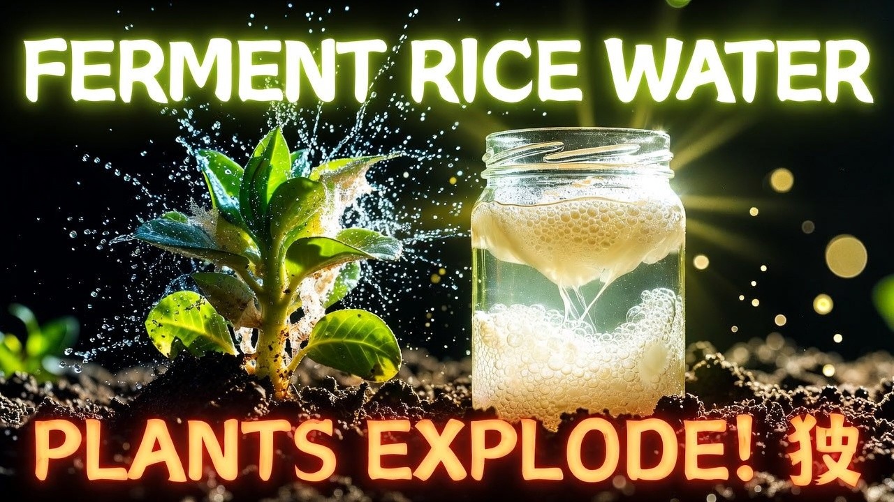 Fermented Rice Water for Plants: Explosive Growth in Days (Zero Fertilizer Needed) 🔥🌱