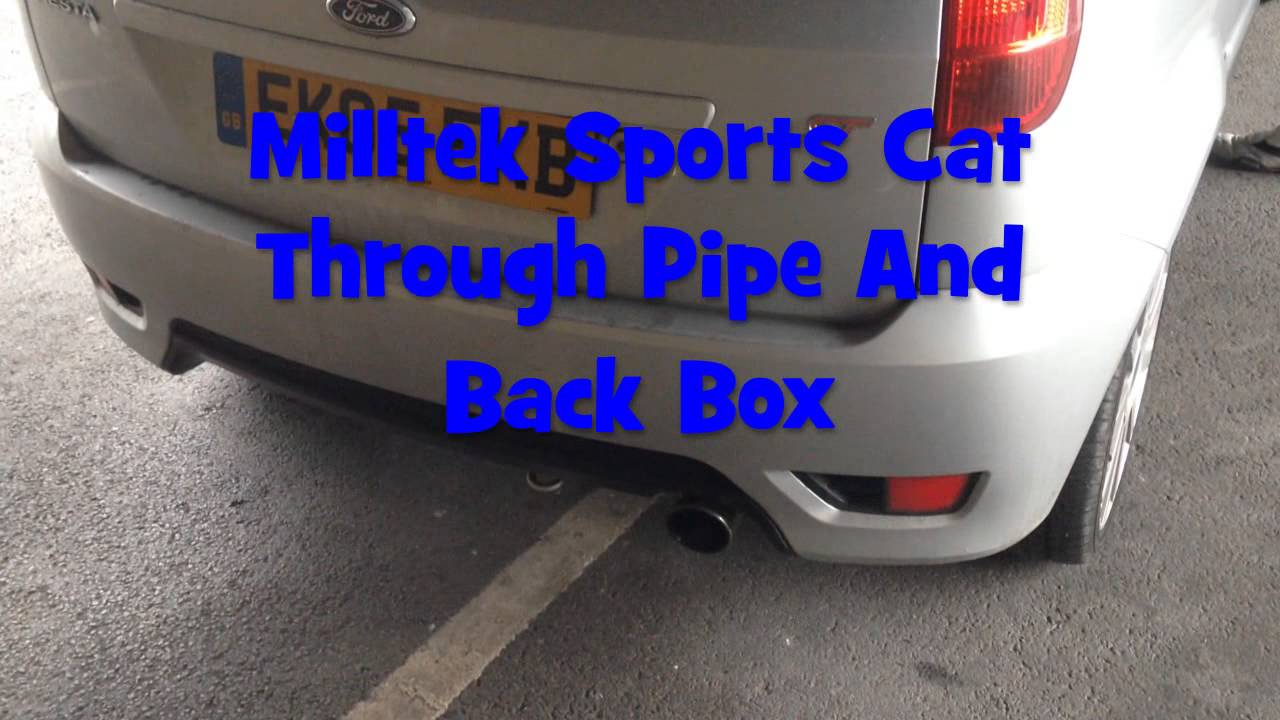 Fiesta ST 150 Milltek Through Pipe + Back Box The Sports Cat Then DECAT (NON RESONATED)