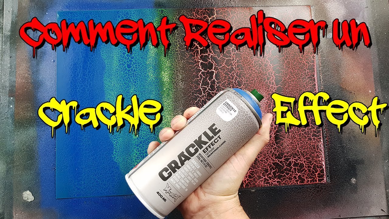 [TUTO] Comment Réaliser des Fissures - CRACKLE EFFECT SPRAY PAINT ART en français 🎨