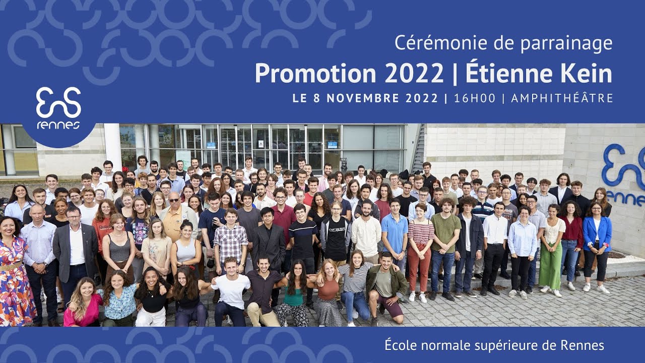 Cérémonie de parrainage de la promotion 2022 - Étienne Klein
