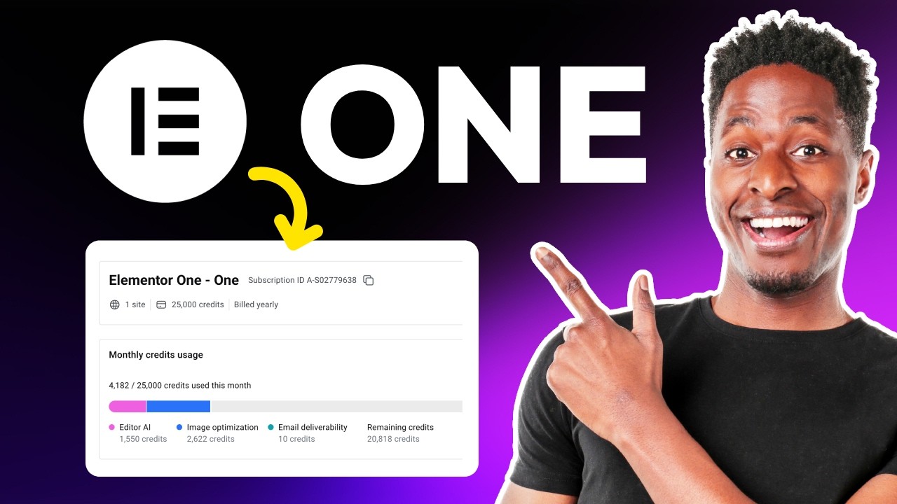 i rebuilt my website using Elementor ONE, here's how the credits work and what to expect