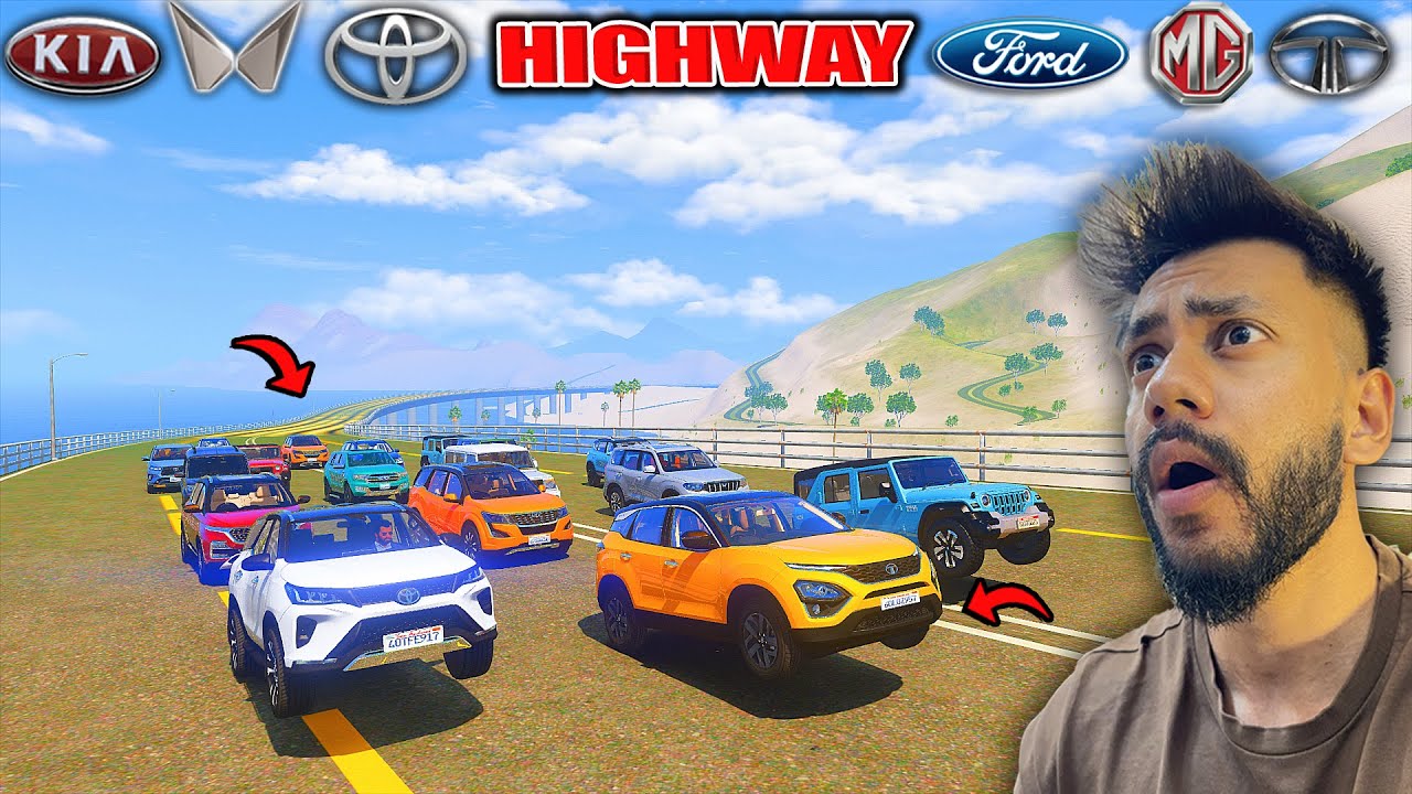 TOP INDIAN SUV'S 🚀EXTREME HIGHWAY 😱DRAG RACE | GTA 5 ABHISHEKKZ GAMING