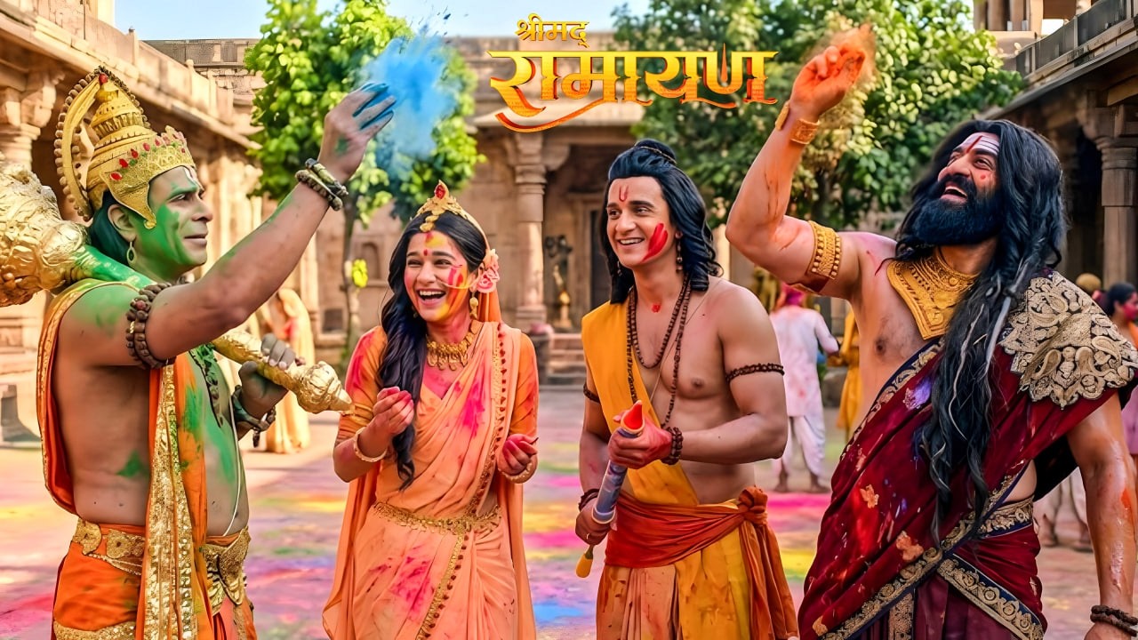 सिया राम और हनुमान के साथ रावण ने खेली होली ! || Shrimad Ramayan | Full Episode ||