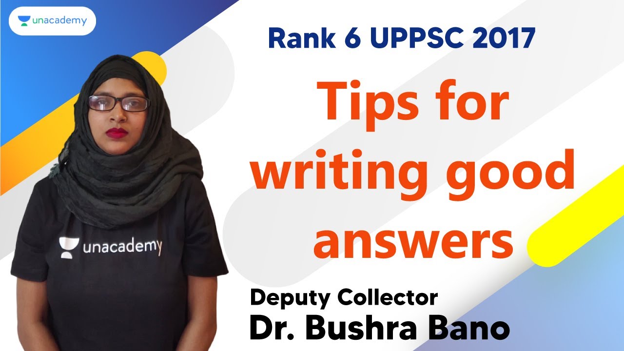 Dr. Bushra Bano | Deputy Collector Rank 6 | UPPSC 2017 | Tips for writing good answers