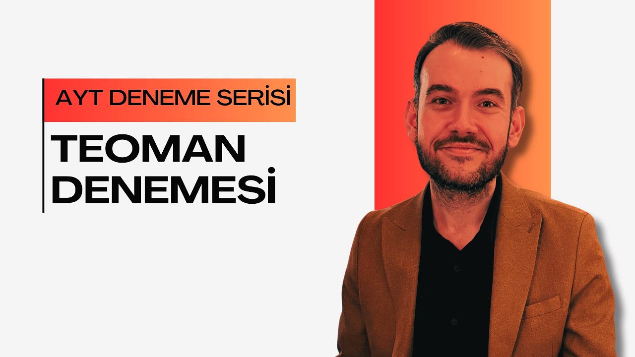 Teoman Denemesi l AYT Biyoloji Deneme Sınavları Serisi l MEB Uyumlu