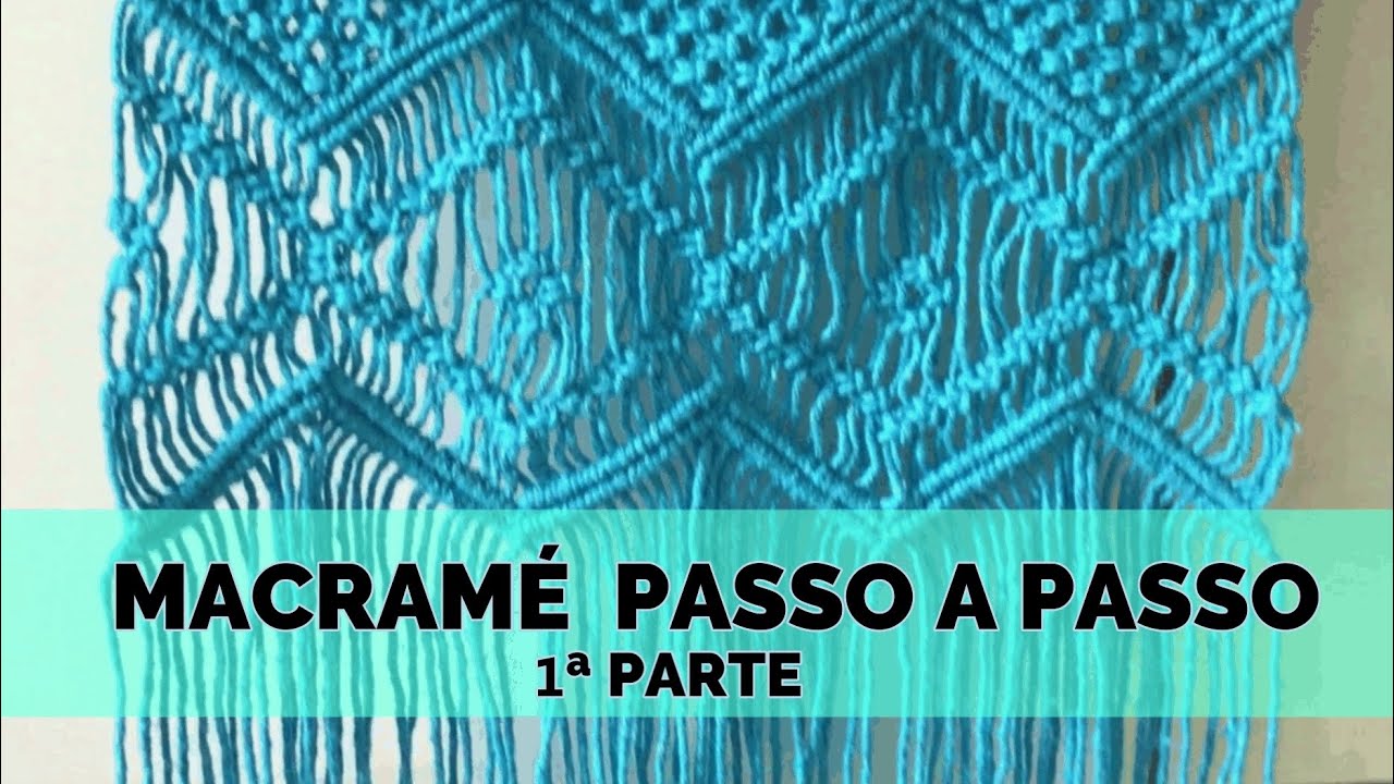 MACRAMÉ -1ª VÍDEO - PORTA CONTROLE REMOTO/LIVRO PARA SOFÁ