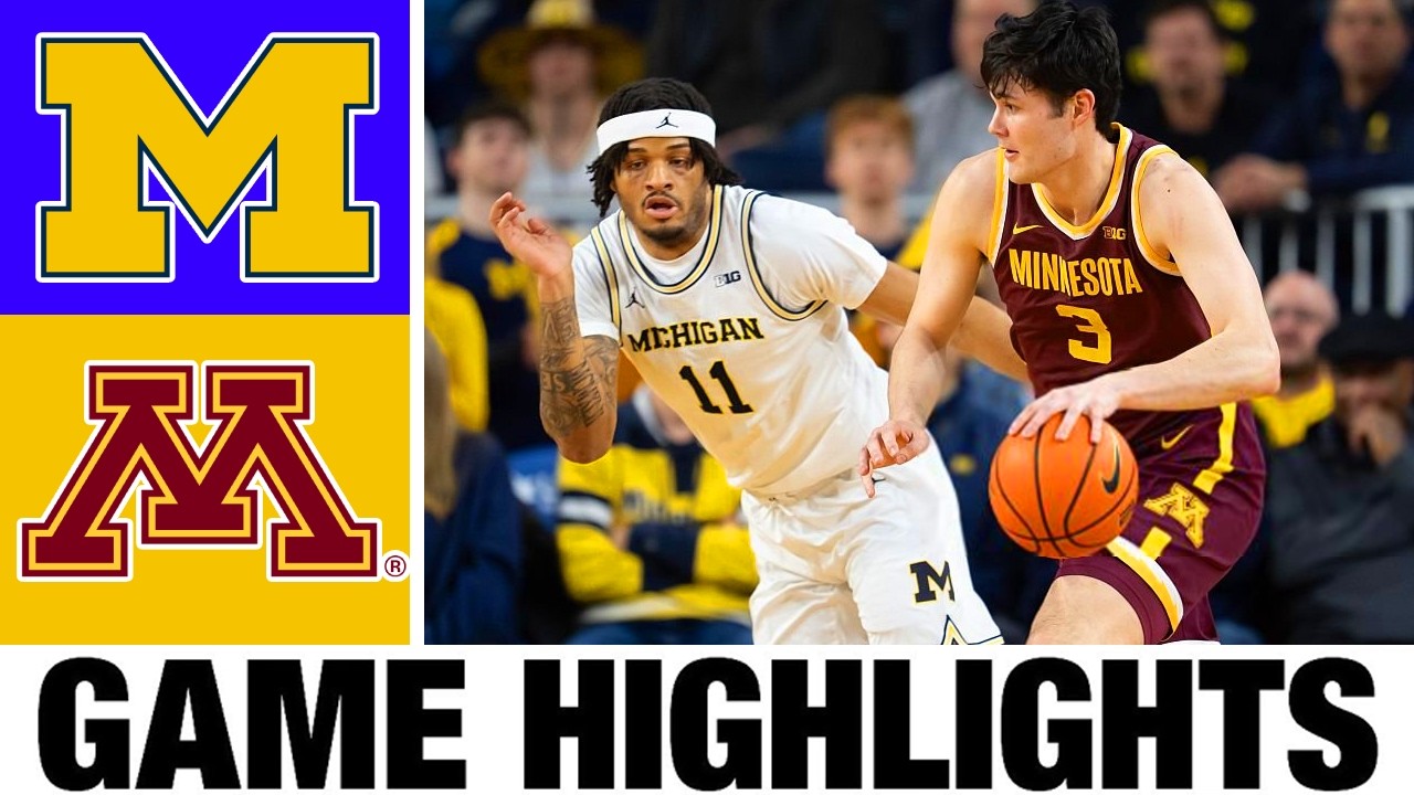 #3 Michigan vs Minnesota Highlights | Men's Basketball | College Basketball 2026
