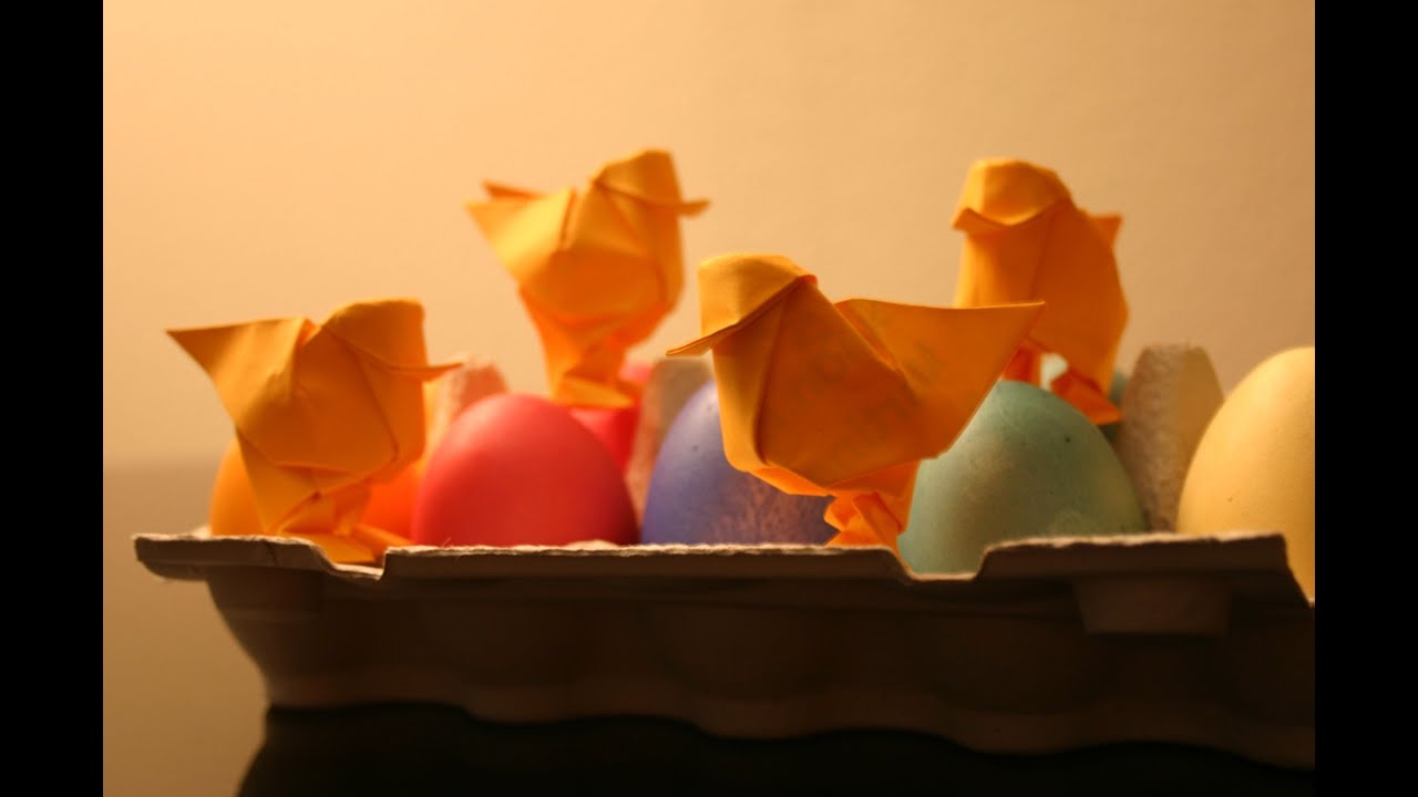 Origami chick