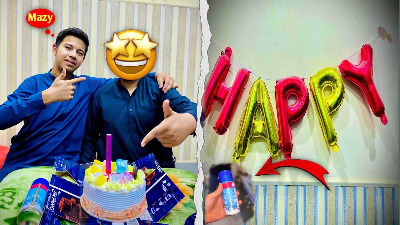 Aj hamny apny dost ko ￼￼birthday 🎂 surprise dia 🤩 🎉 