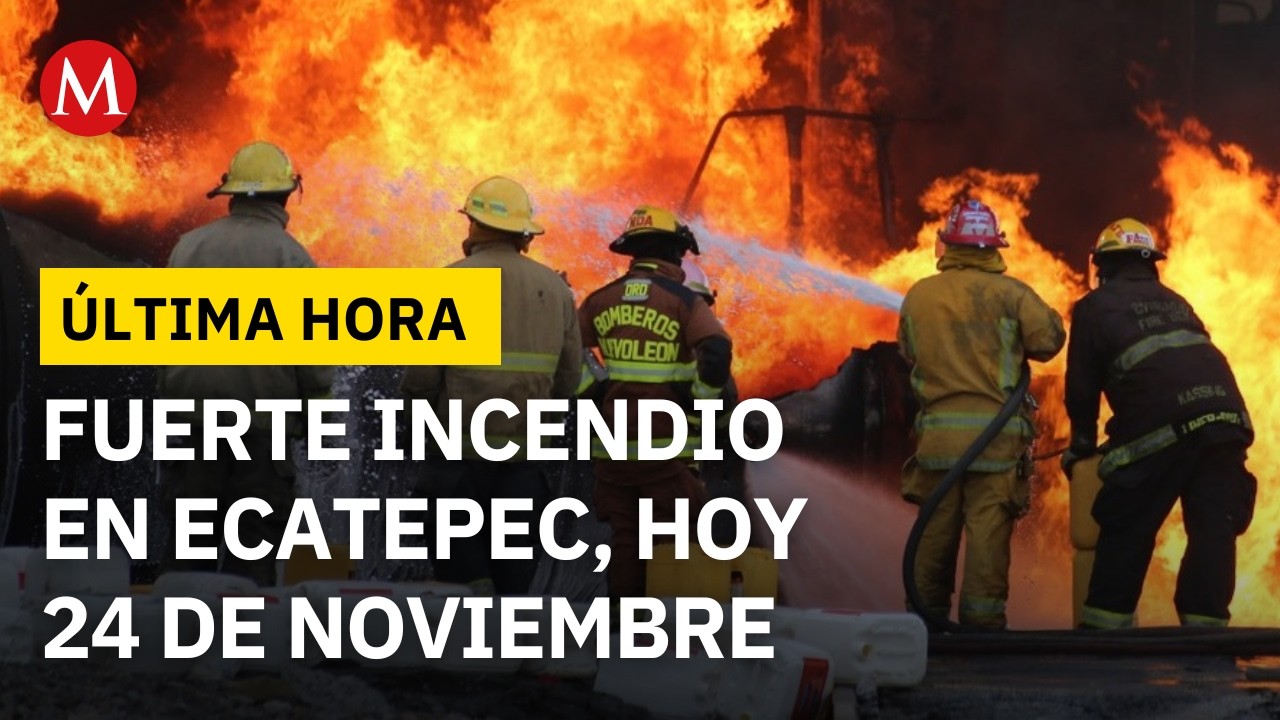 Incendio en bodega de Sapase en Ecatepec moviliza a bomberos