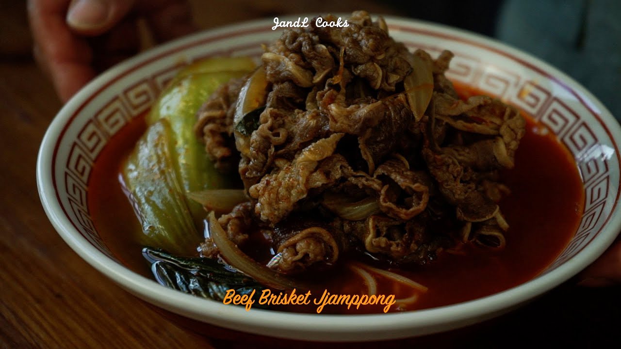 Beef Brisket Jjamppong / Korean-style Chinese Food Not Found in China / Chinese People want This