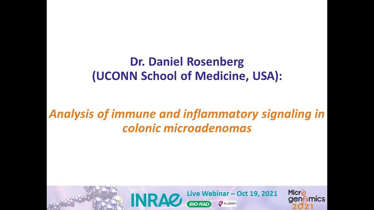 Microgenomics 2021 webinar : Analysis of immune and inflammatory signaling in colonic microadenomas