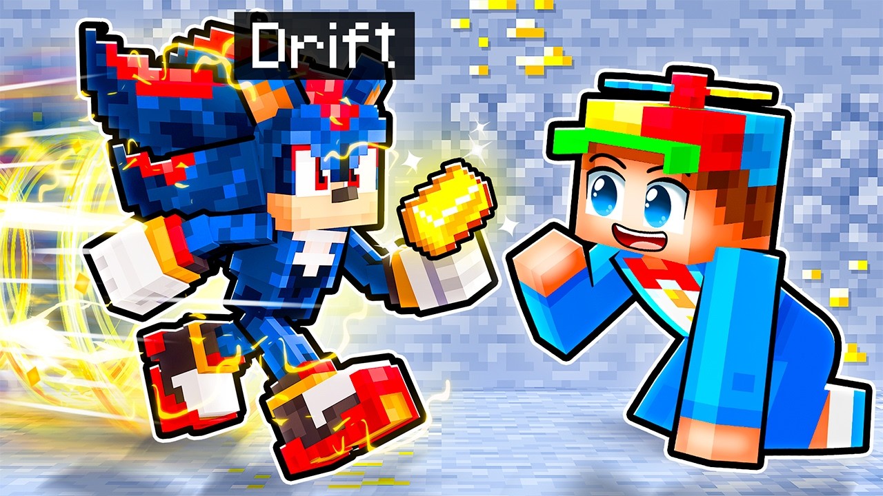 Playing as a HELPFUL SHADOW The Hedgehog in Minecraft!