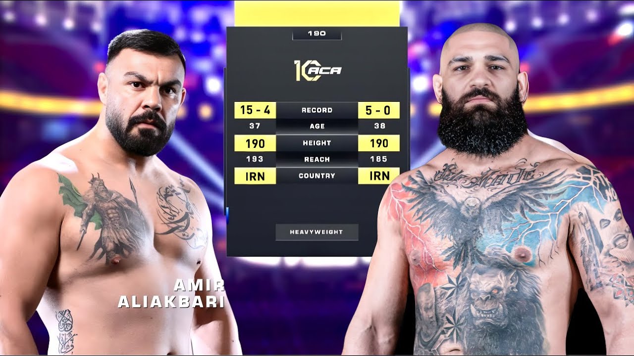 امیر علی اکبری در مقابل پویا رحمانی Amir Aliakbari vs Pouya Rahmani