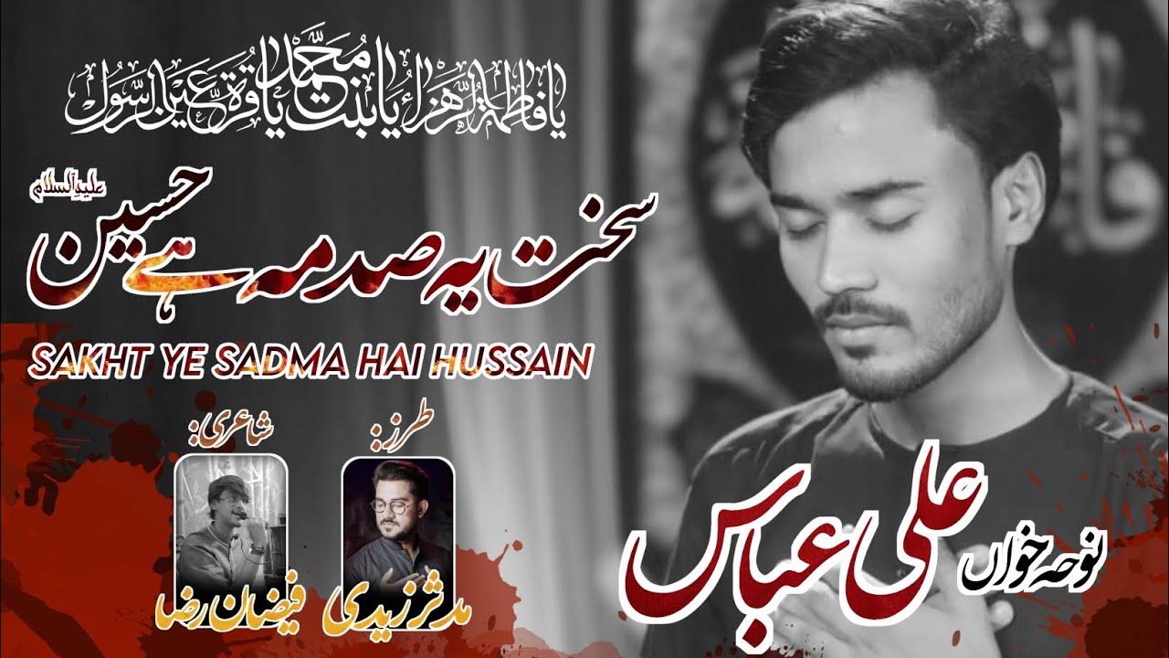 Sakht Ye Sadma Hai Hussain(a.s) | Ayyam e Fatima 2024 | Ali Abbas | Noha 2024 |