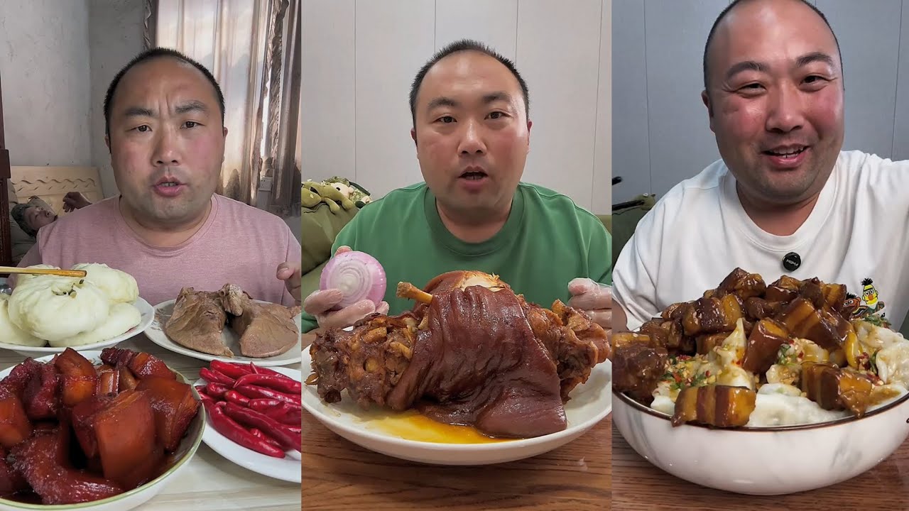Yummy #120 : Eat pig brain belly pork, bone head pig🐷,Noodles🍜..#belly #eatingshow #mukbang #food 