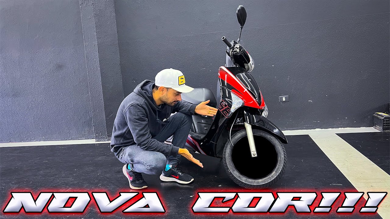 PINTEI AS RODAS DA MINHA HONDA LEAD
