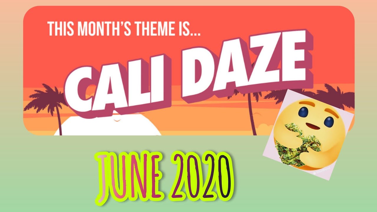 CANNABOX JUNE 2020 CALI DAZE!! The bong is so unique!!