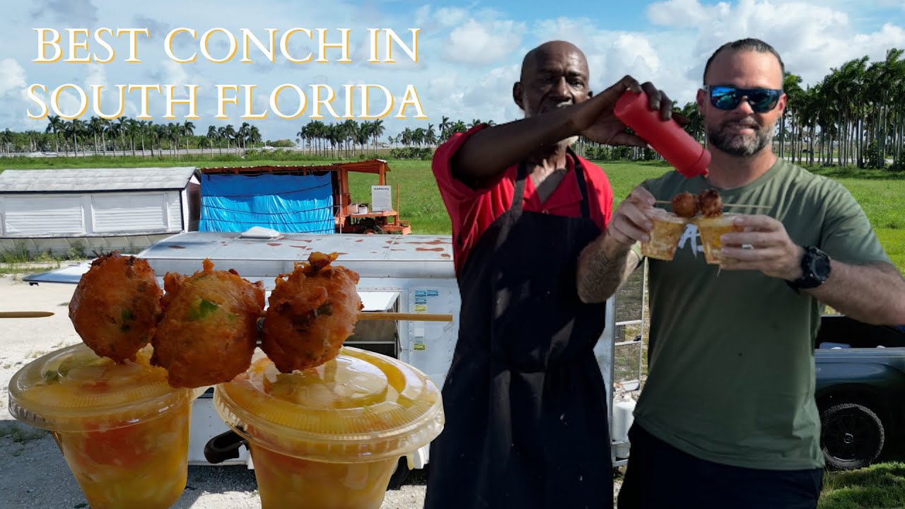 best CONCH SALAD in Miami. my first FOOD REVIEW video.