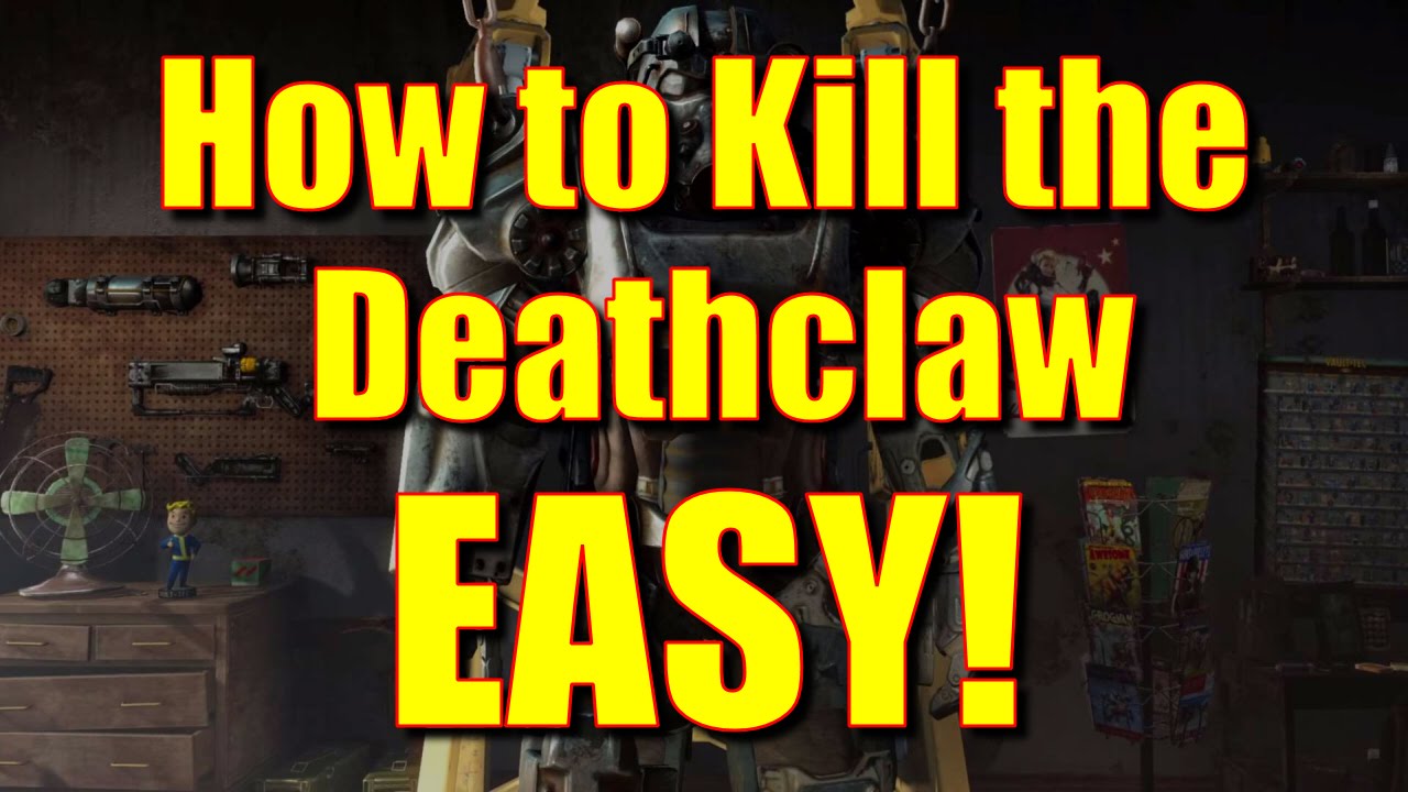 Fallout 4 Gameplay - How to Kill the Deathclaw EASY! (Survival Difficulty, No Chems, No Companion)