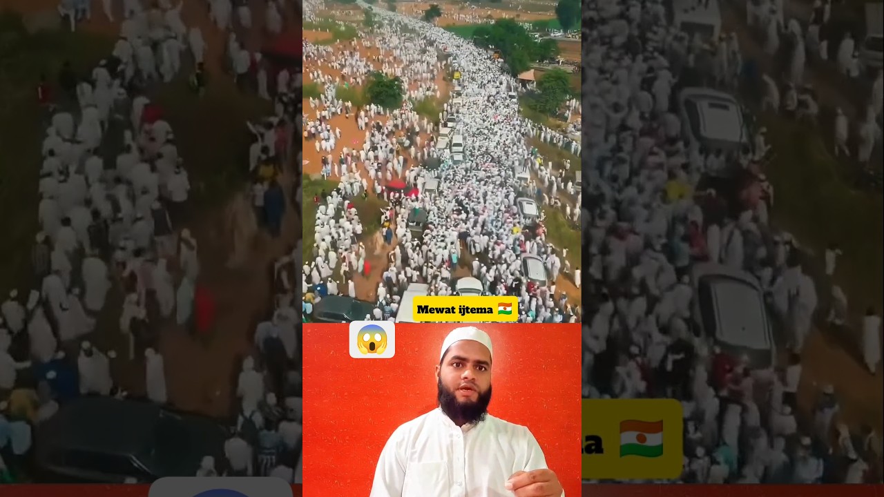 Mewat ijtema 🇳🇪 bahut Log Aaya tha 😱😳#shorts #viralshort #ijtema #tabligijmaat #shahidhosainmasudi
