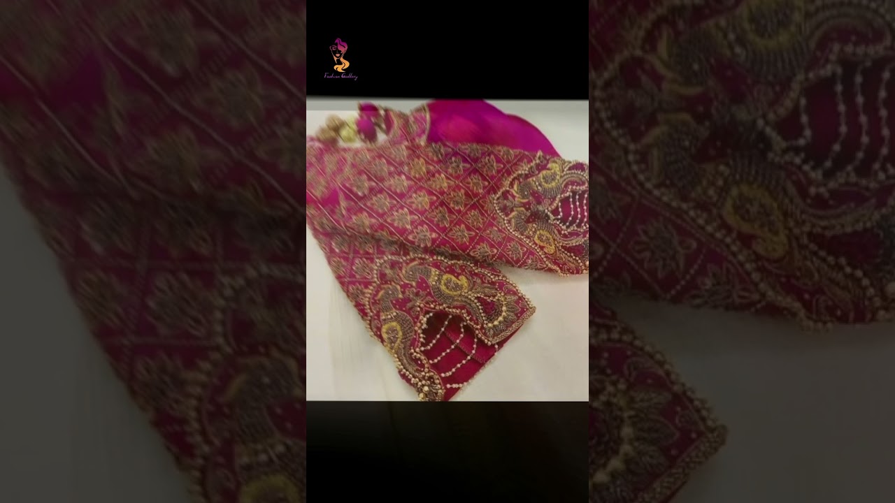 Patchwork Bridal Blouse #shorts #ytshorts #fashion #neck #patchwork #bridal #blouse #trending #best