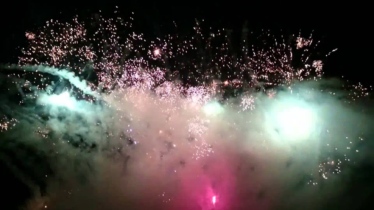 Peter & Juliette Rainey wedding fireworks display.